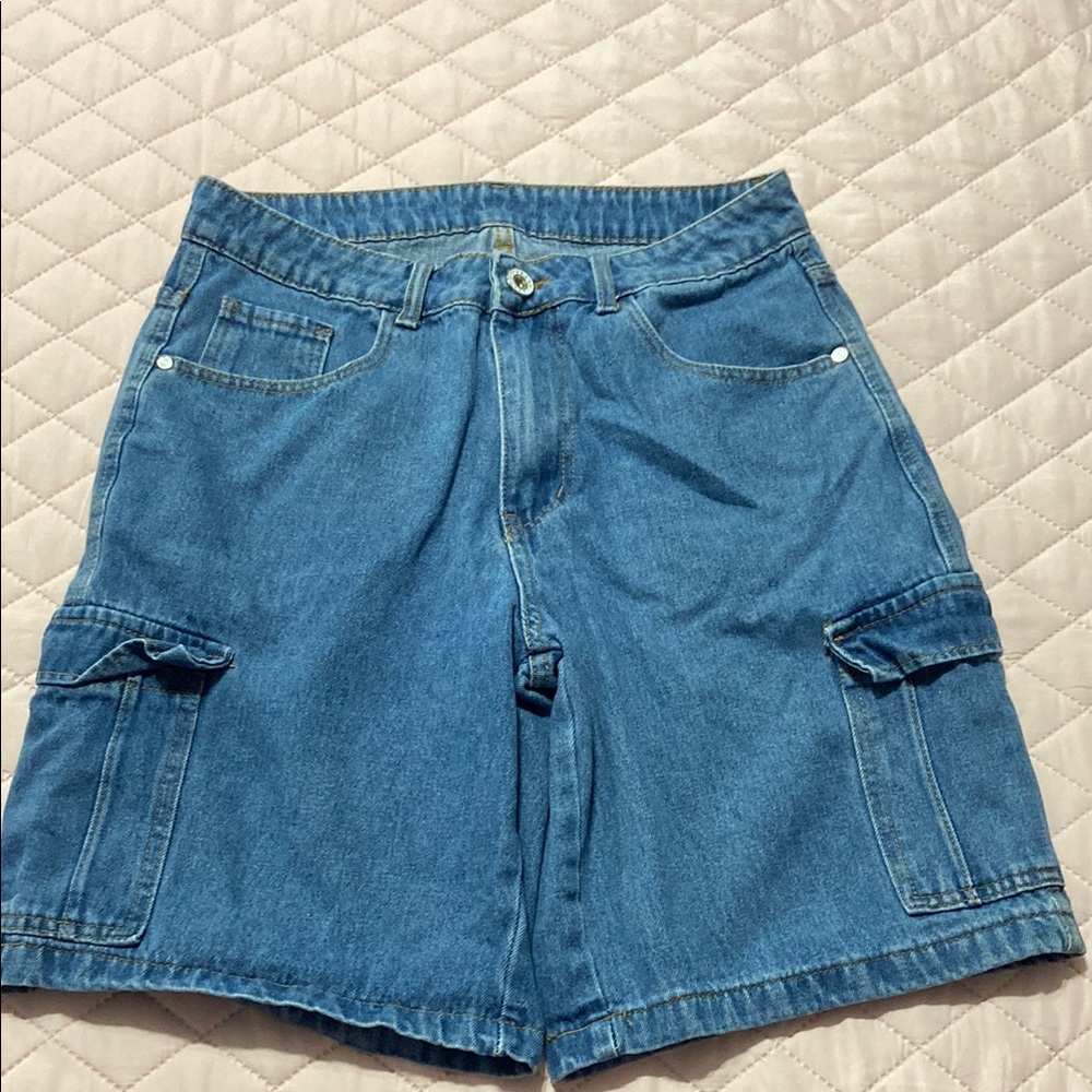 Women's Blue Denim Shorts